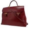 Hermès  Danube handbag  in burgundy box leather - 00pp thumbnail