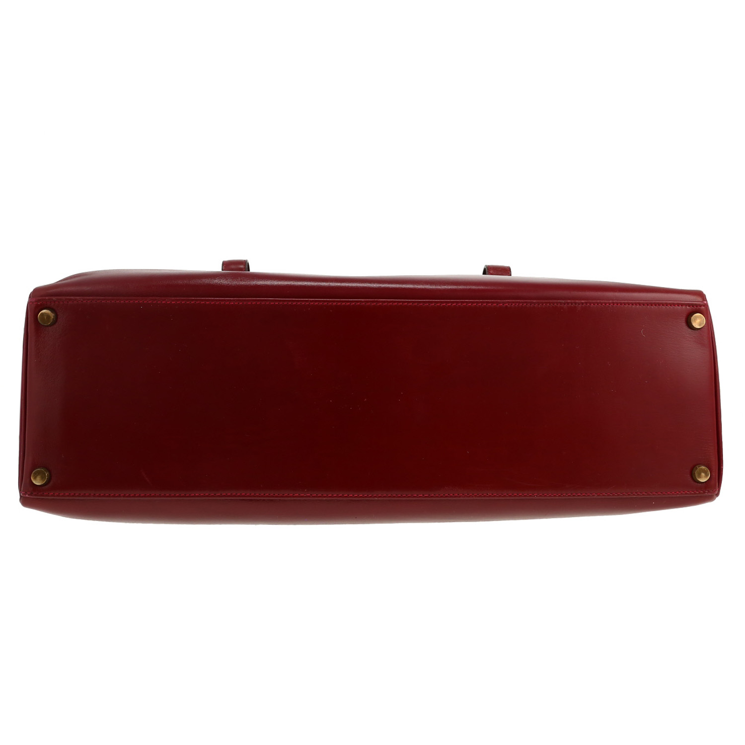 Borsa Hermès Danube in pelle box bordeaux - Detail D1