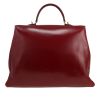 Hermès  Danube handbag  in burgundy box leather - Detail D4 thumbnail