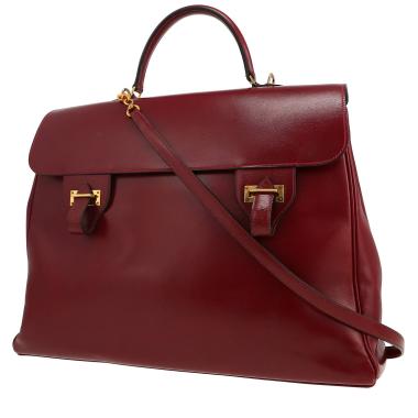 Borsa Hermès  Danube in pelle box bordeaux
