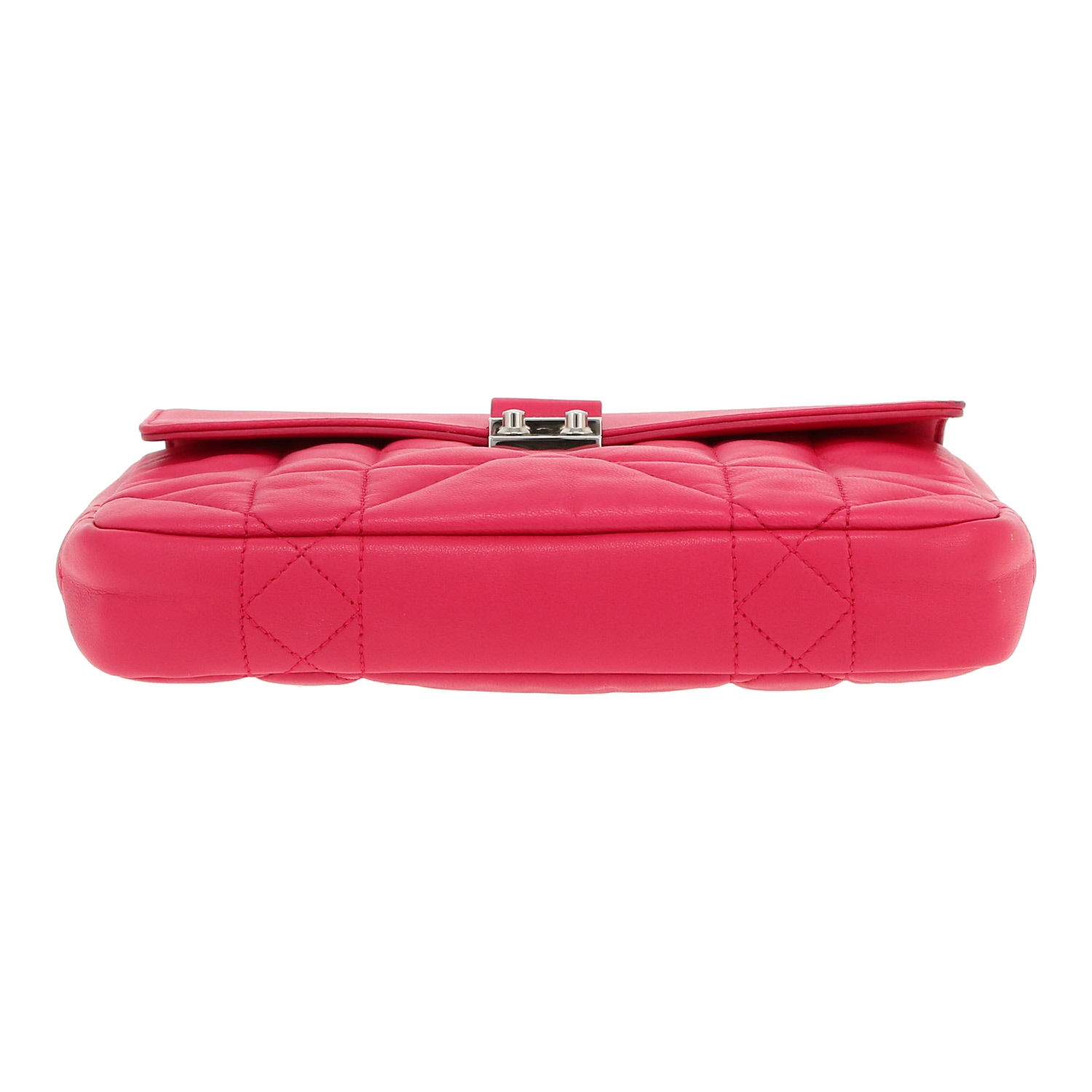 Dior Miss Dior Promenade shoulder bag in pink leather cannage - Detail D1