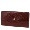 Billetera Louis Vuitton  Sarah en charol Monogram color burdeos - 00pp thumbnail