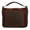Sac porté épaule ou main Louis Vuitton  Audacieuse en cuir monogram empreinte marron et Veau velours marron - Detail D4 thumbnail