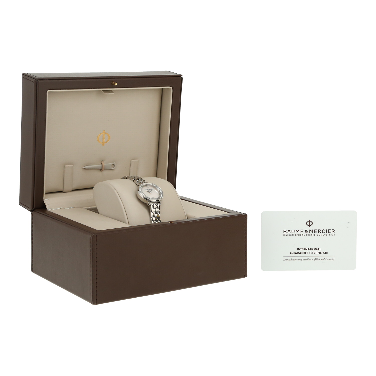 Reloj Baume 
Mercier Promesse de acero Circa 2016
