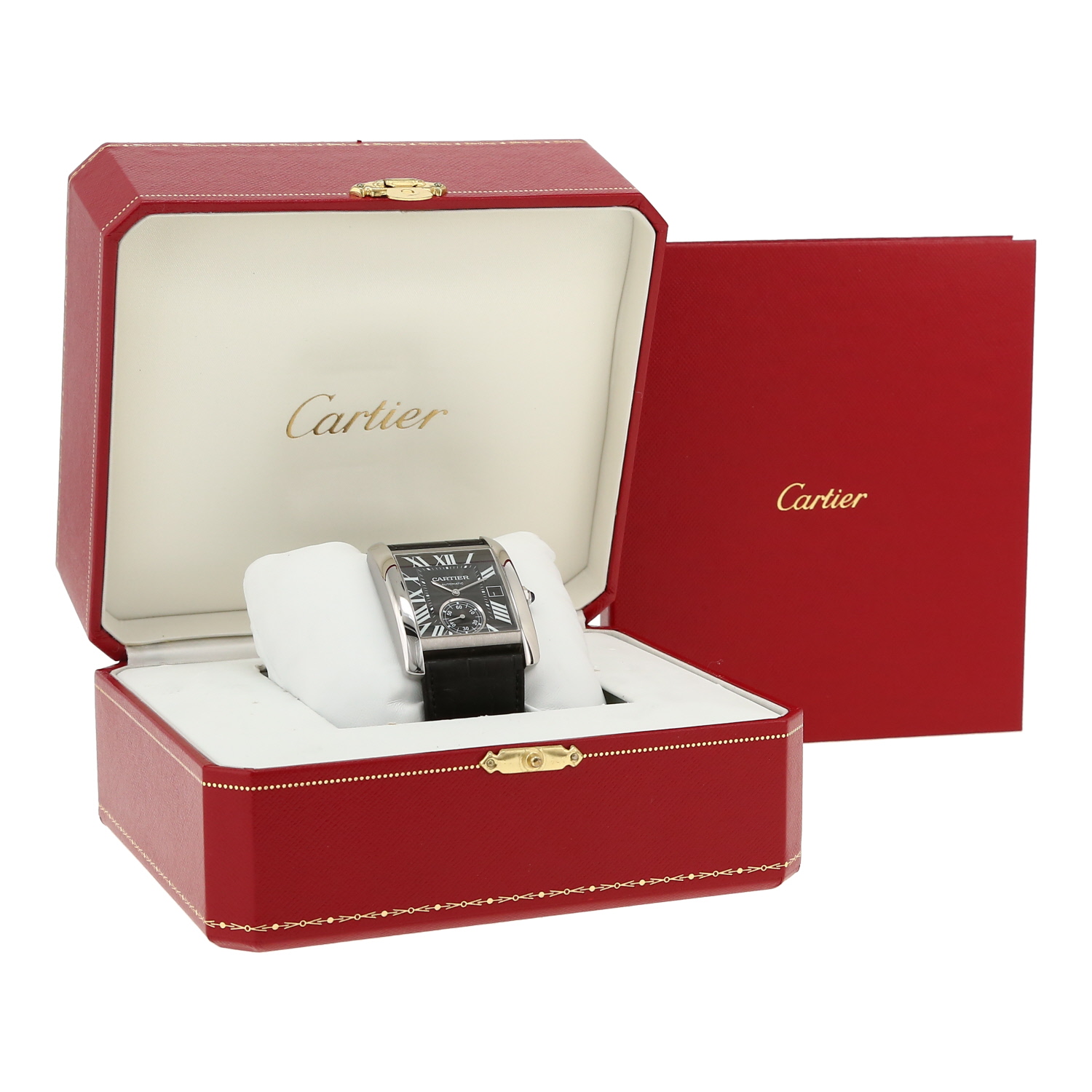 Orologio Cartier Tank MC in acciaio Ref: Cartier - 3589  Circa 2014 - Detail D2