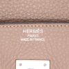 Hermès  Birkin 35 cm handbag  in tourterelle grey togo leather - Detail D2 thumbnail