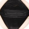 Bolso bandolera Saint Laurent  Mini Lou en cuero granulado blanco - Detail D3 thumbnail