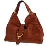 Borsa Gucci  Stirrup in pelle marrone - 00pp thumbnail