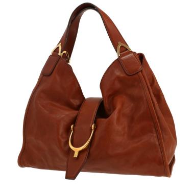 Bolso de mano Gucci  Stirrup en cuero marrón