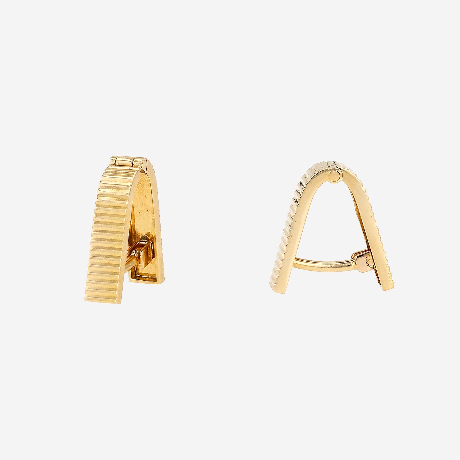 Coppia di gemelli Cartier  in oro giallo