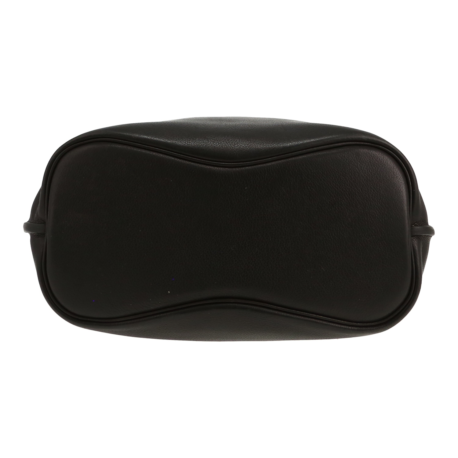 Bolso de mano Hermès  So Kelly en cuero swift negro - Detail D1