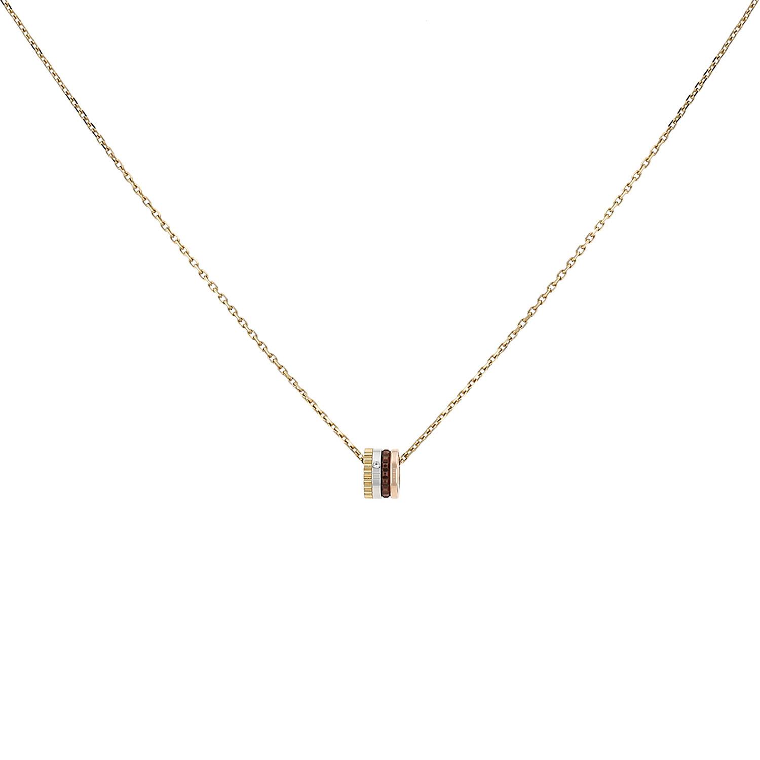 Collar Boucheron Quatre Classique XS de 3 oros, diamante y PVD