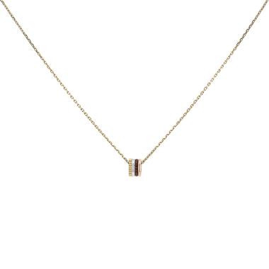 Collana Boucheron Quatre Classique XS in 3 ori, diamante e PVD
