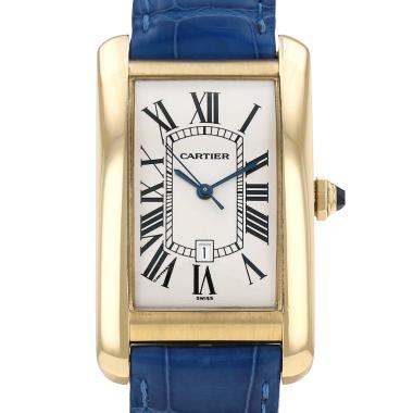 Orologio Cartier Tank Américaine in oro giallo Ref: Cartier - 1740  Circa 2000