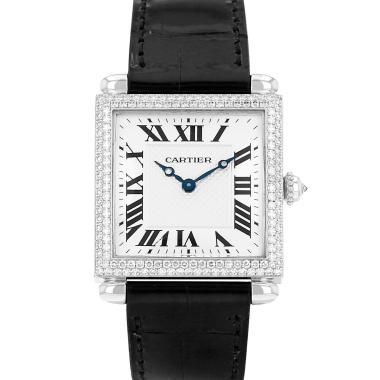 Montre Cartier Tank Obus en or blanc Vers 2000