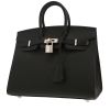 Bolso de mano Hermès  Birkin 25 cm en cuero epsom negro - 00pp thumbnail