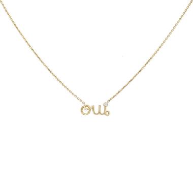 Dior Oui necklace in yellow gold and diamond