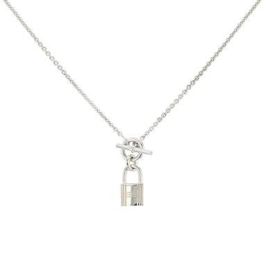 Hermès Amulettes Kelly necklace in silver