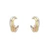 Paire de boucles d'oreilles Cartier  en 3 ors - 00pp thumbnail