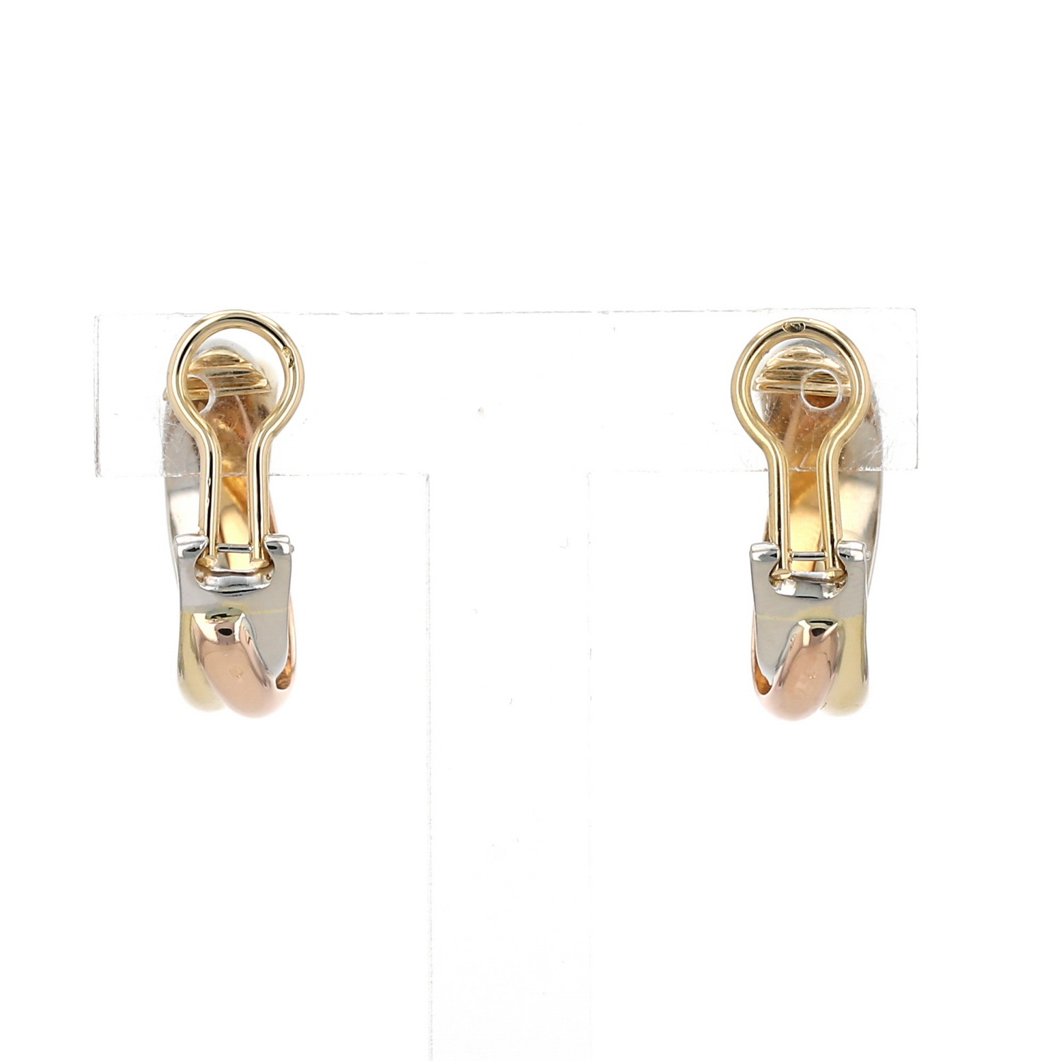 Cartier earrings in 3 golds - Detail D3