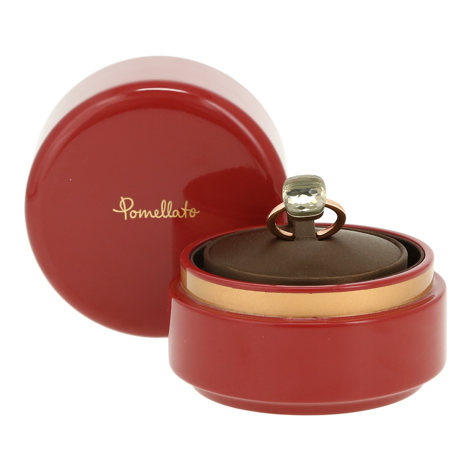 Bague Pomellato Nudo Maxi en or rose et quartz - Detail D2