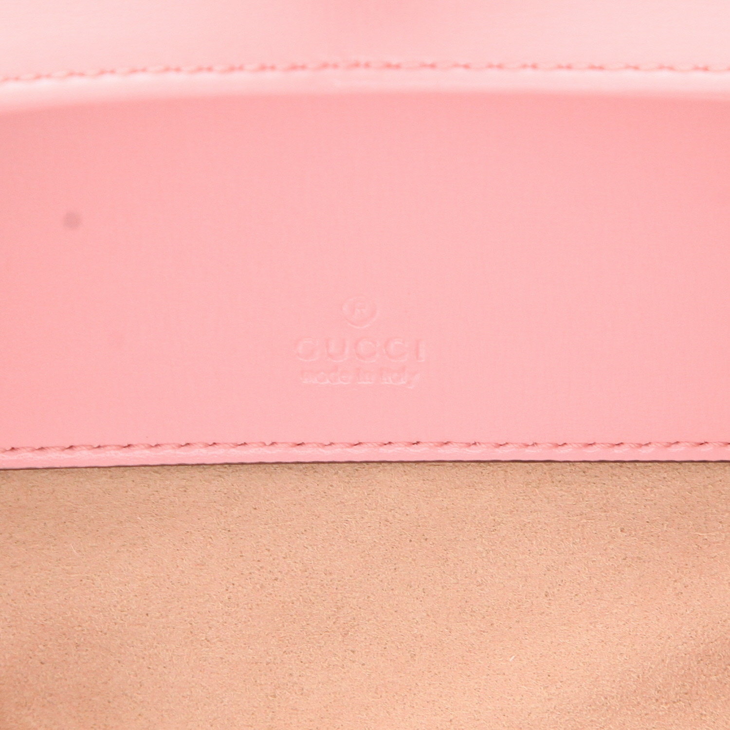 Gucci  Jackie mini  shoulder bag  in pink leather - Detail D2