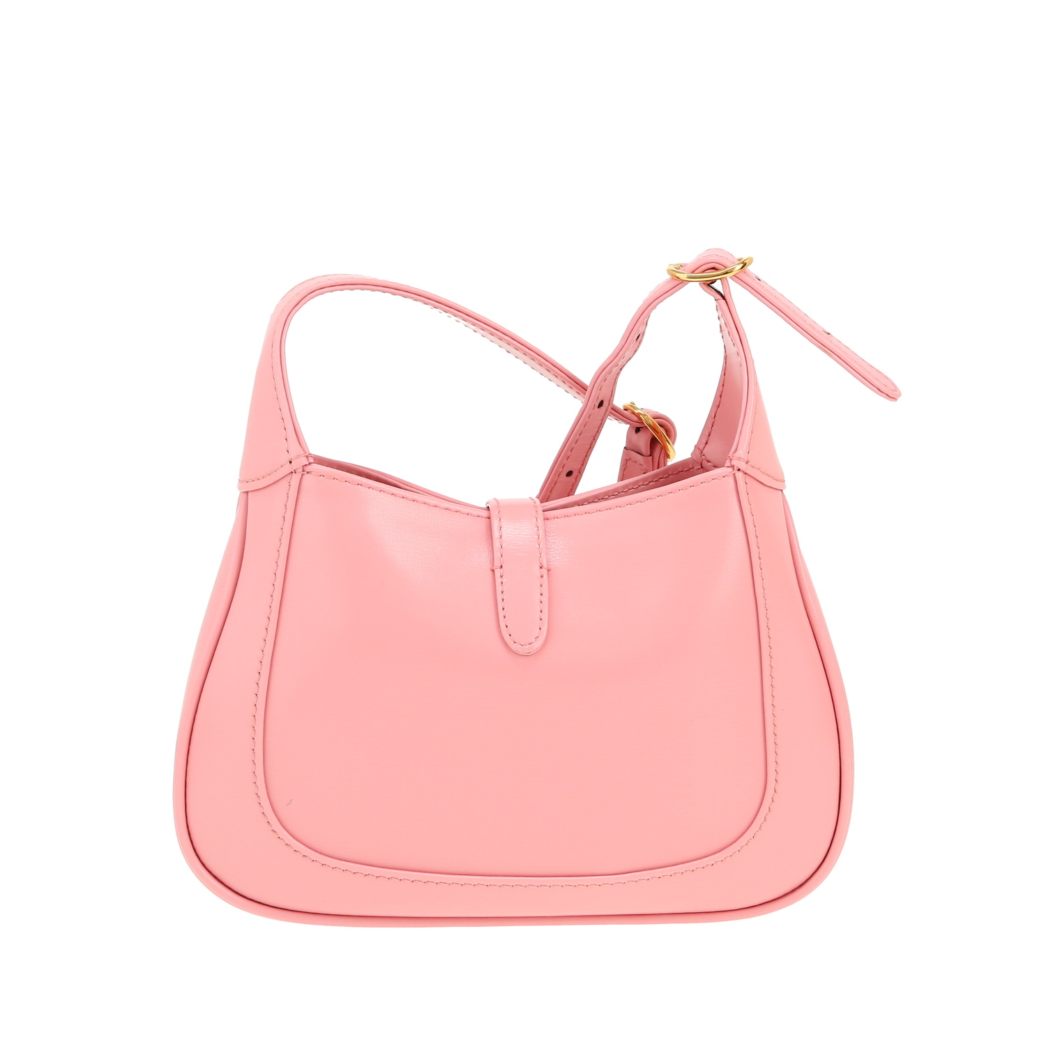 Sac bandoulière Gucci  Jackie mini  en cuir rose - Detail D4