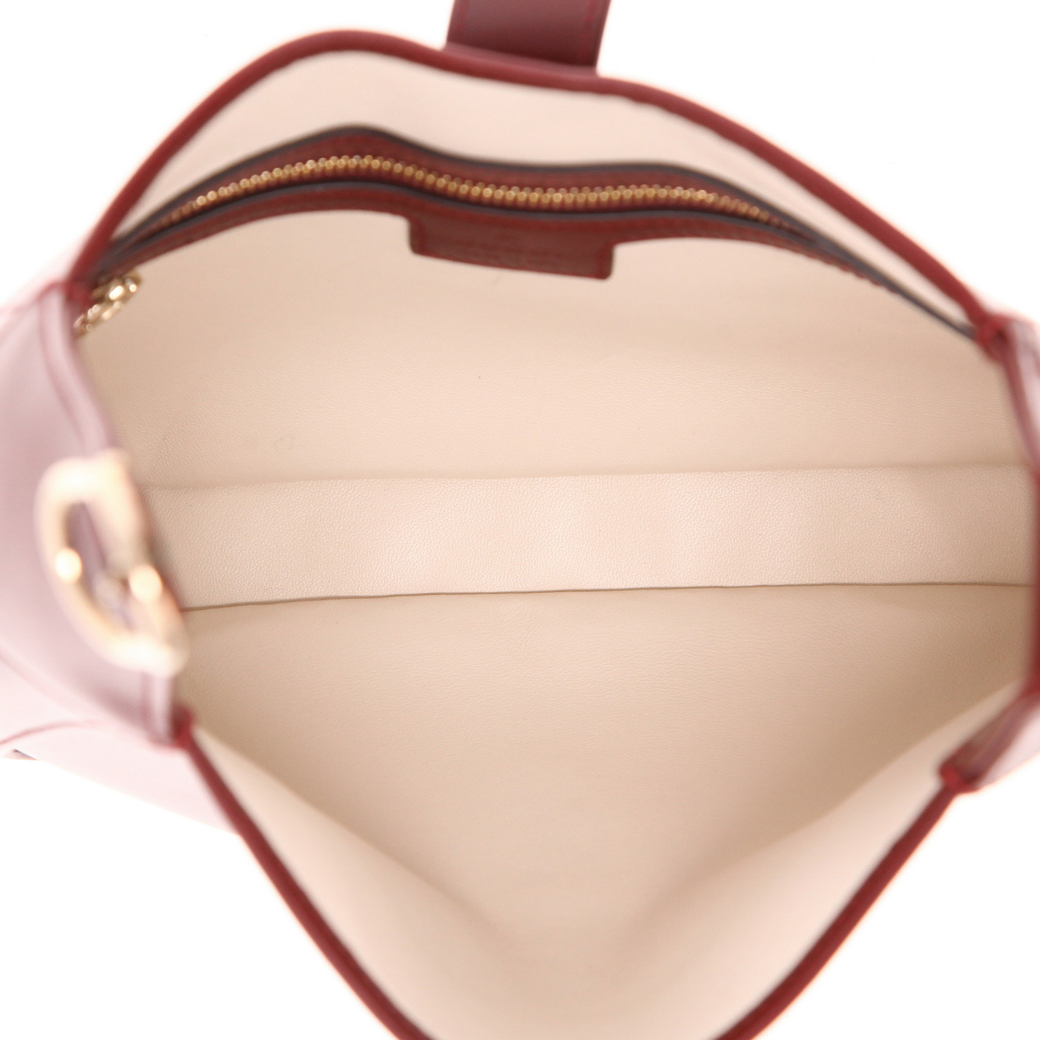 Gucci  Jackie 1961 medium model  handbag  in burgundy leather - Detail D3