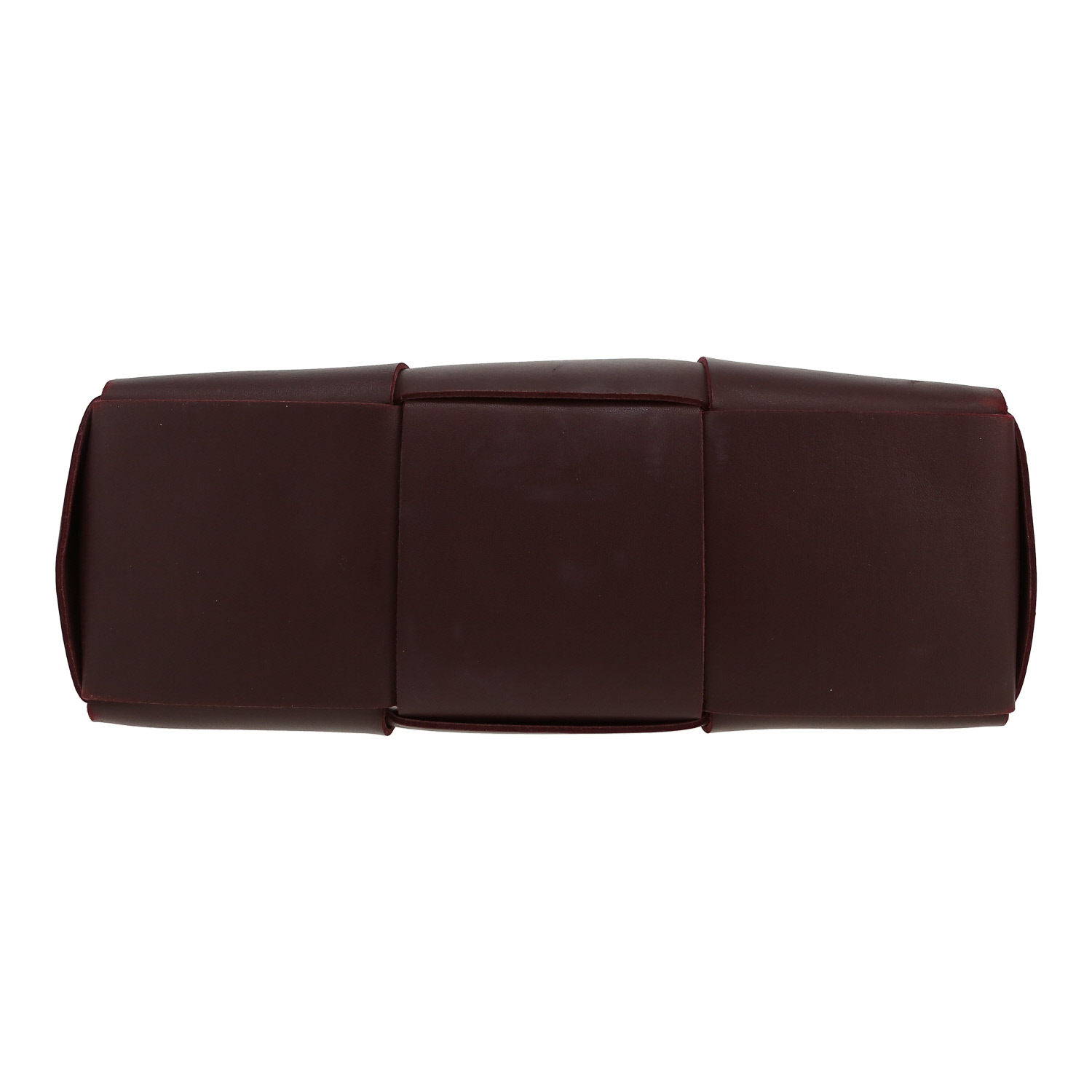 Sac cabas Bottega Veneta  Arco en cuir intrecciato bordeaux - Detail D1