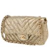 Chanel  Mini Timeless shoulder bag  in gold quilted leather - 00pp thumbnail