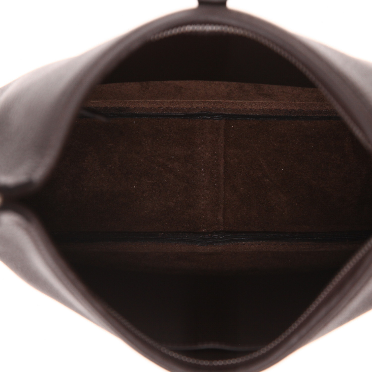 Sac à main Hermès  Trim en cuir togo marron-chocolat - Detail D3