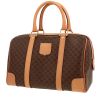 Borsa Celine  Vintage in tela "Triomphe" marrone e pelle marrone - 00pp thumbnail