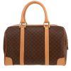 Celine  Vintage handbag  in brown "Triomphe" canvas  and brown leather - Detail D4 thumbnail