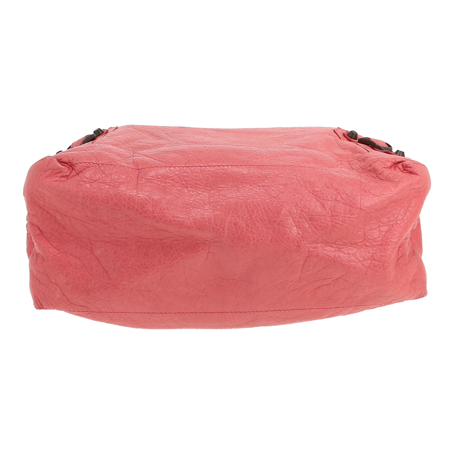 Balenciaga Day handbag in pink leather - Detail D1