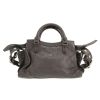 Balenciaga  City handbag  in grey leather - Detail D4 thumbnail