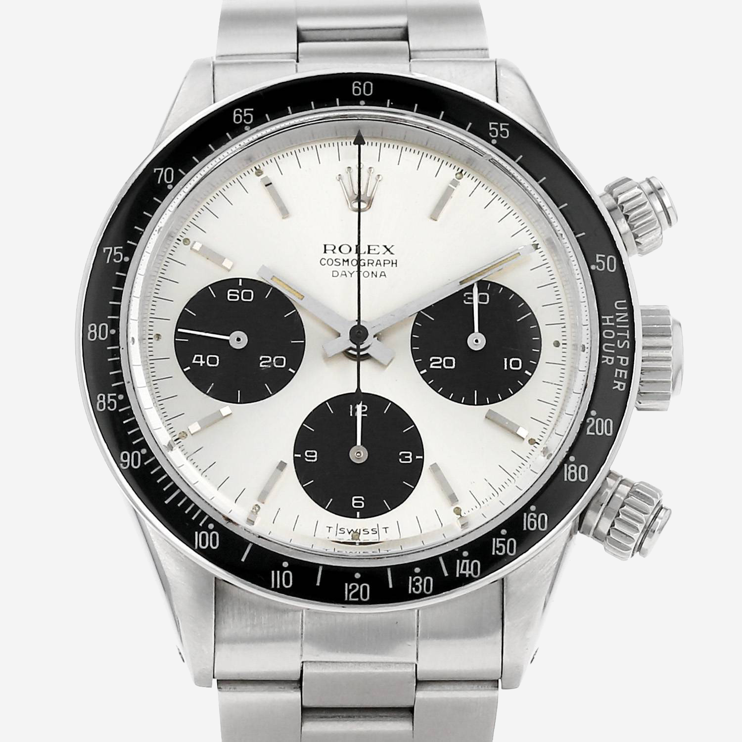 Rolex Daytona Mécanique in stainless steel Ref: Rolex - 6240 Circa 1966