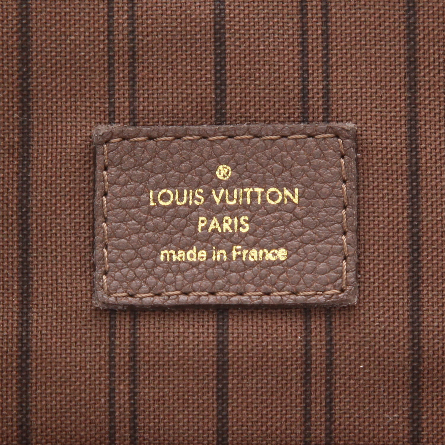 Louis Vuitton  Artsy handbag  in brown empreinte monogram leather - Detail D2