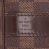 Louis Vuitton  Keepall 45 travel bag  in ebene damier canvas  and brown leather - Detail D2 thumbnail