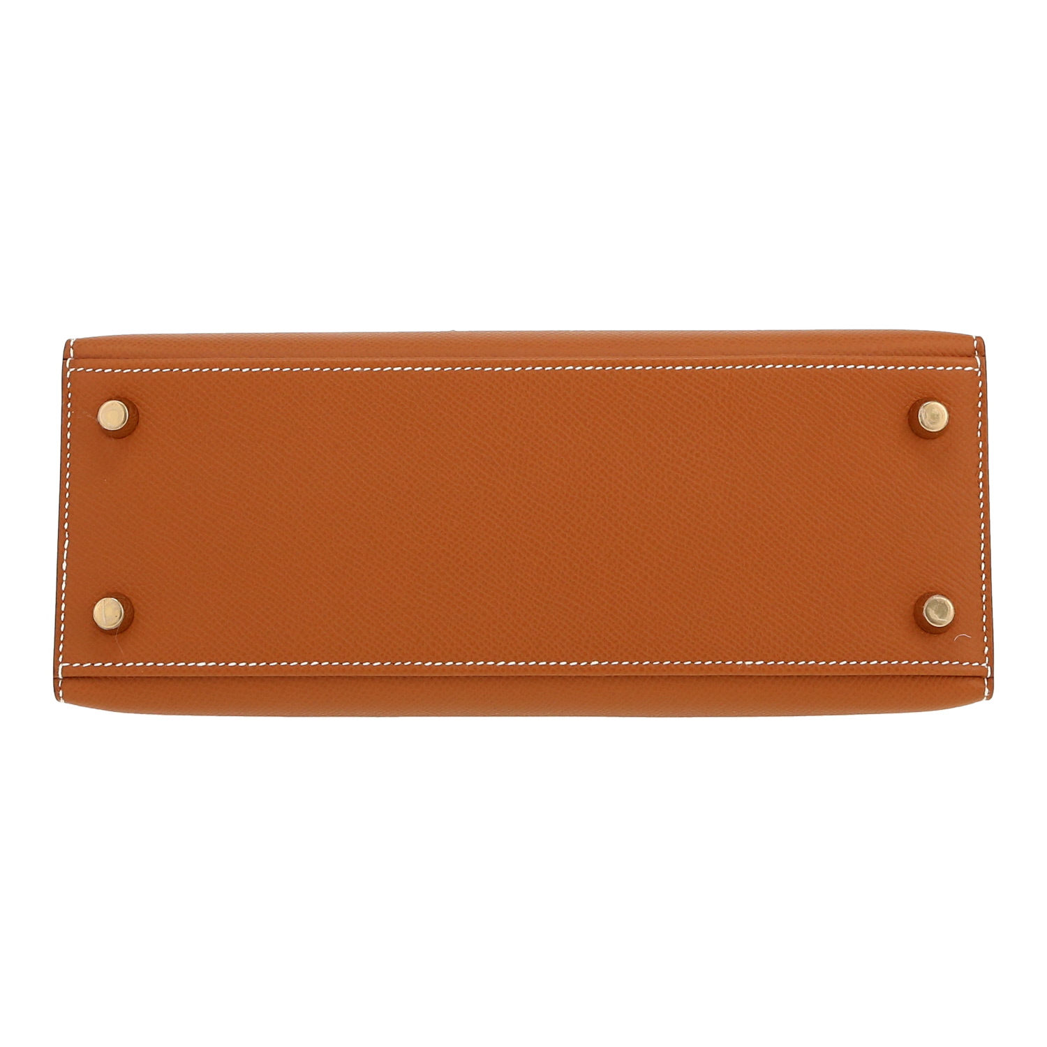 Borsa Hermès  Kelly 25 cm in pelle Epsom gold - Detail D1