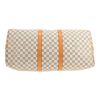 Borsa da viaggio Louis Vuitton  Keepall 55 in tela a scacchi azzurro e pelle naturale - Detail D1 thumbnail