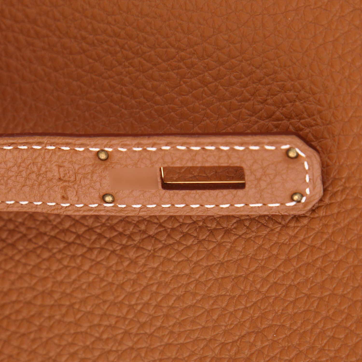 Hermès  Birkin 35 cm handbag  in gold togo leather - Detail D4