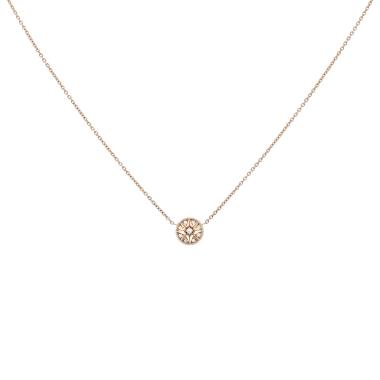 Collar Dior Rose des vents de oro rosa y diamantes