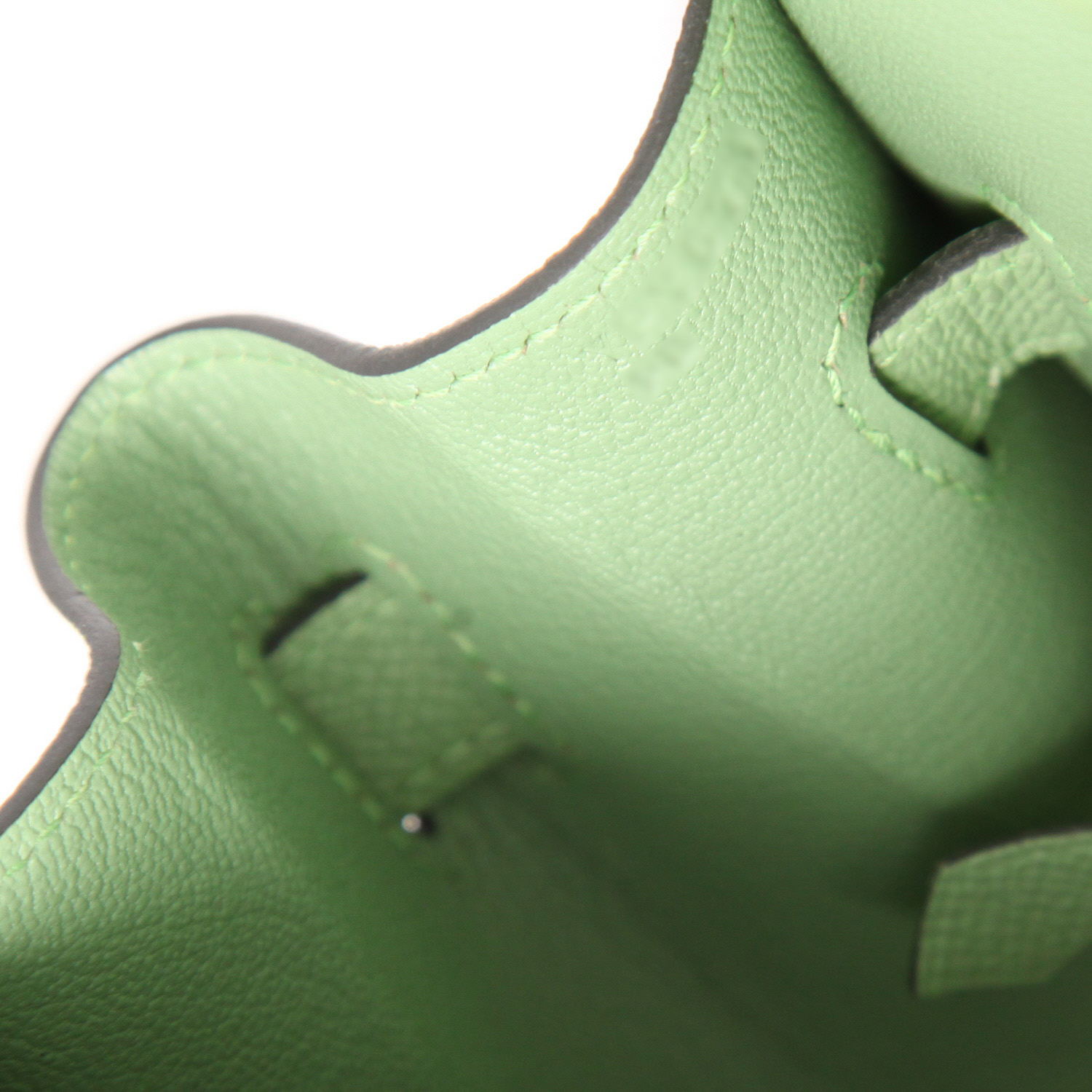 Sac à main Hermès  Birkin 30 cm en cuir epsom Vert Criquet - Detail D4