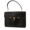 Hermès  Palonnier handbag  in black crocodile - 00pp thumbnail