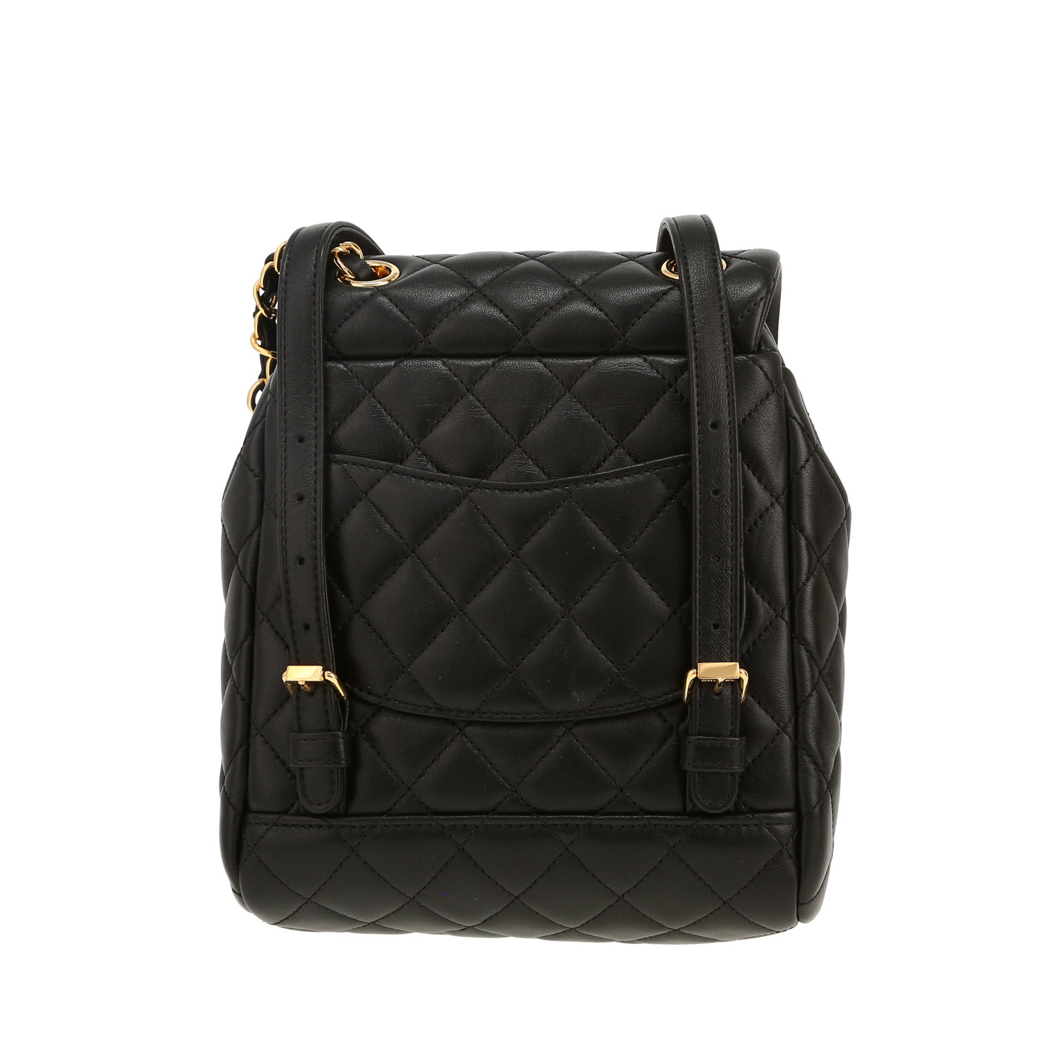 Zaino Chanel  Timeless in pelle trapuntata nera - Detail D4