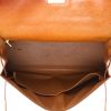 Bolso de mano Hermès  Kelly 32 cm en avestruz color oro - Detail D3 thumbnail