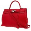 Bolso de mano Hermès  Kelly 35 cm en cabra roja - 00pp thumbnail