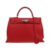 Borsa Hermès  Kelly 35 cm in capra rossa - 360 thumbnail