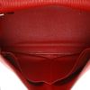 Hermès  Kelly 35 cm handbag  in red goat - Detail D3 thumbnail