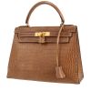 Hermès  Kelly 28 cm handbag  in Beige Ficelle crocodile - 00pp thumbnail